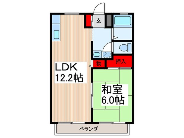 サンシティー塚越の物件間取画像